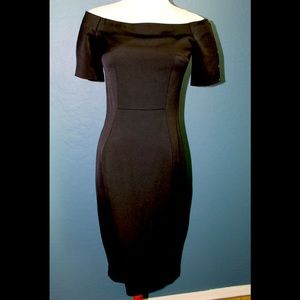 H&M elegant off the shoulder black dress size 6